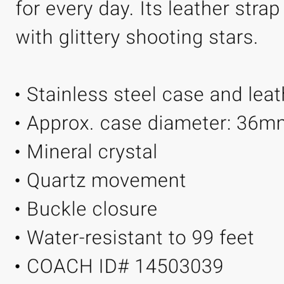 Women's Perry black leather strap watch, 36mm - Picture 5 of 5